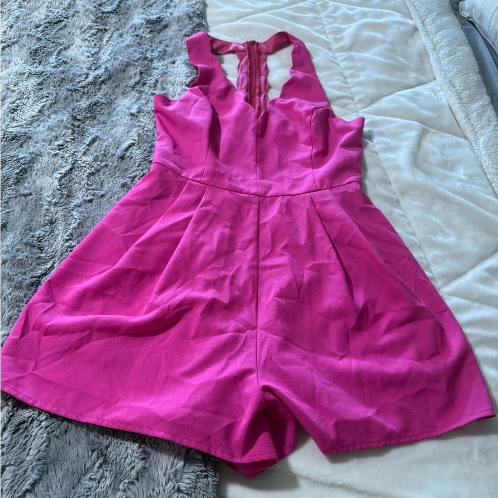 Lush Pink One Piece Romper